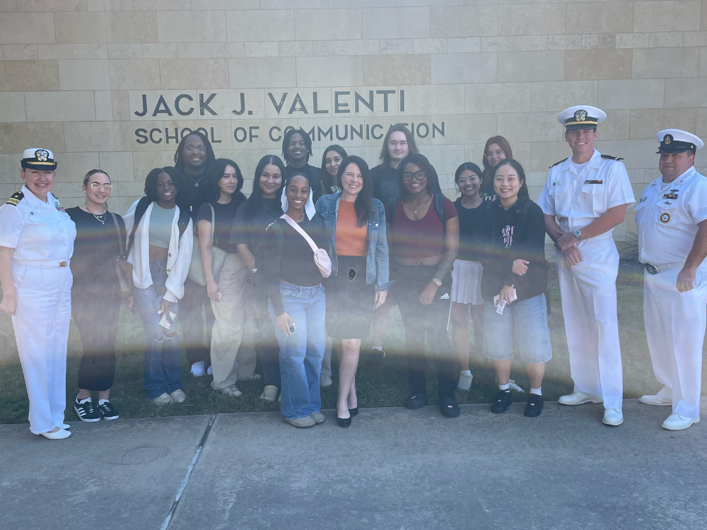 Navy Officers Bring Real-World PR Experience to Valenti Public Relations Class