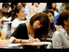 Taking notes - Students at HHP's Research Day presentations