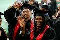 HHP students lining up for the ceremony 