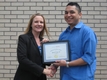 Dr. Lee with Heather Adamus who won the Overall Graduate Student Excellence Award