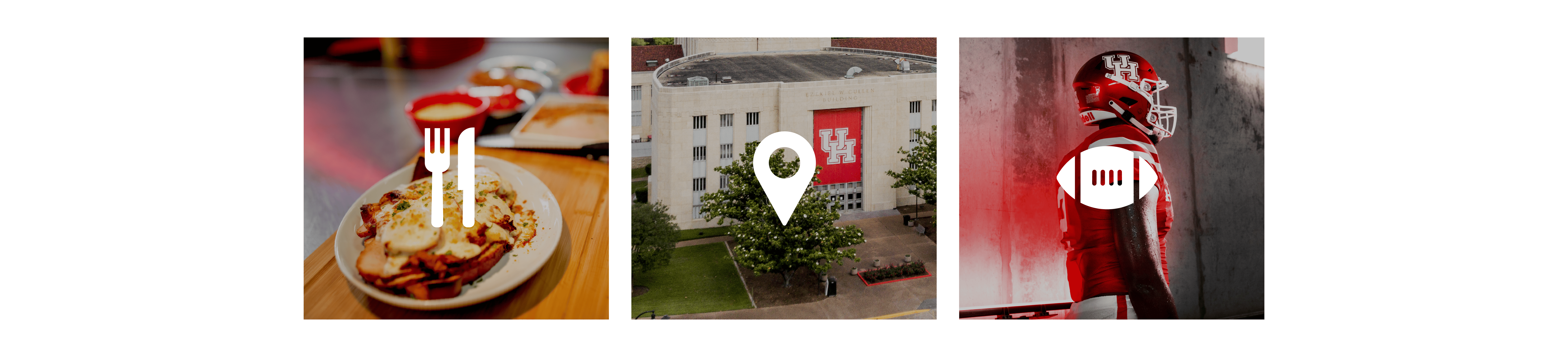 UH Go features - Dining, Map, Athletics