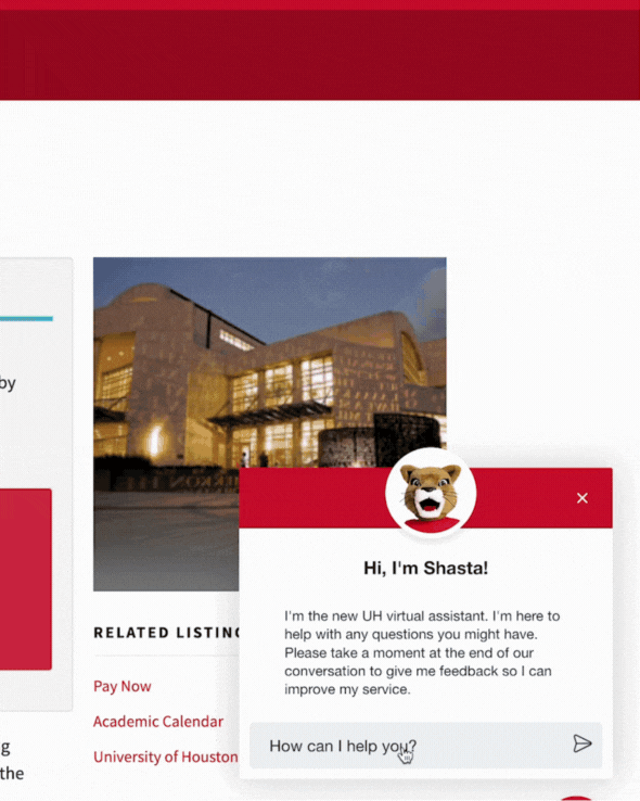 Shasta Chatbot example