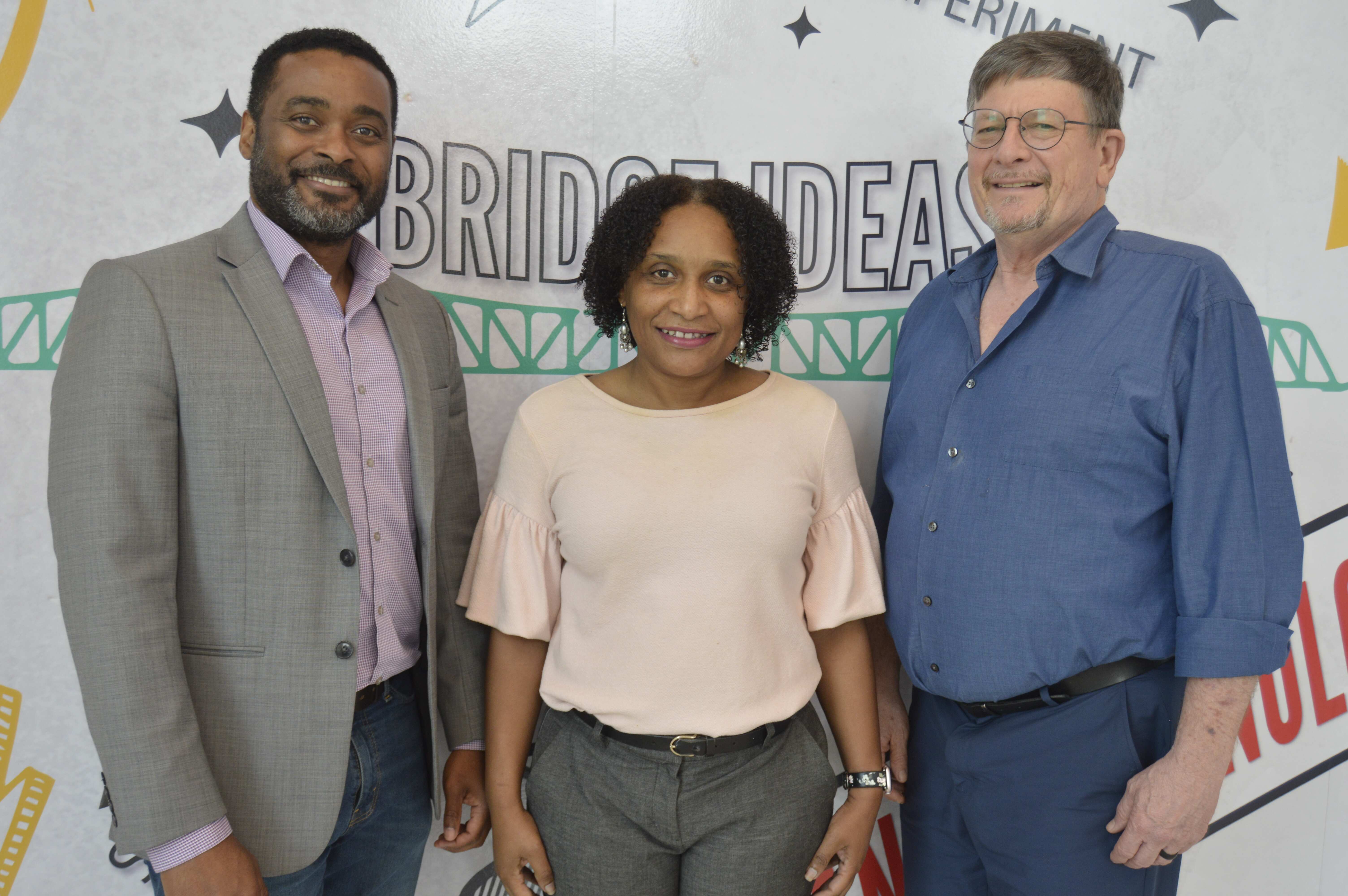 Dr. Gavin Garney, Chanelle Mack, JD., and Dr. Joseph Jilka