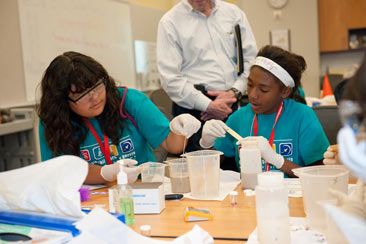 Summer camp students