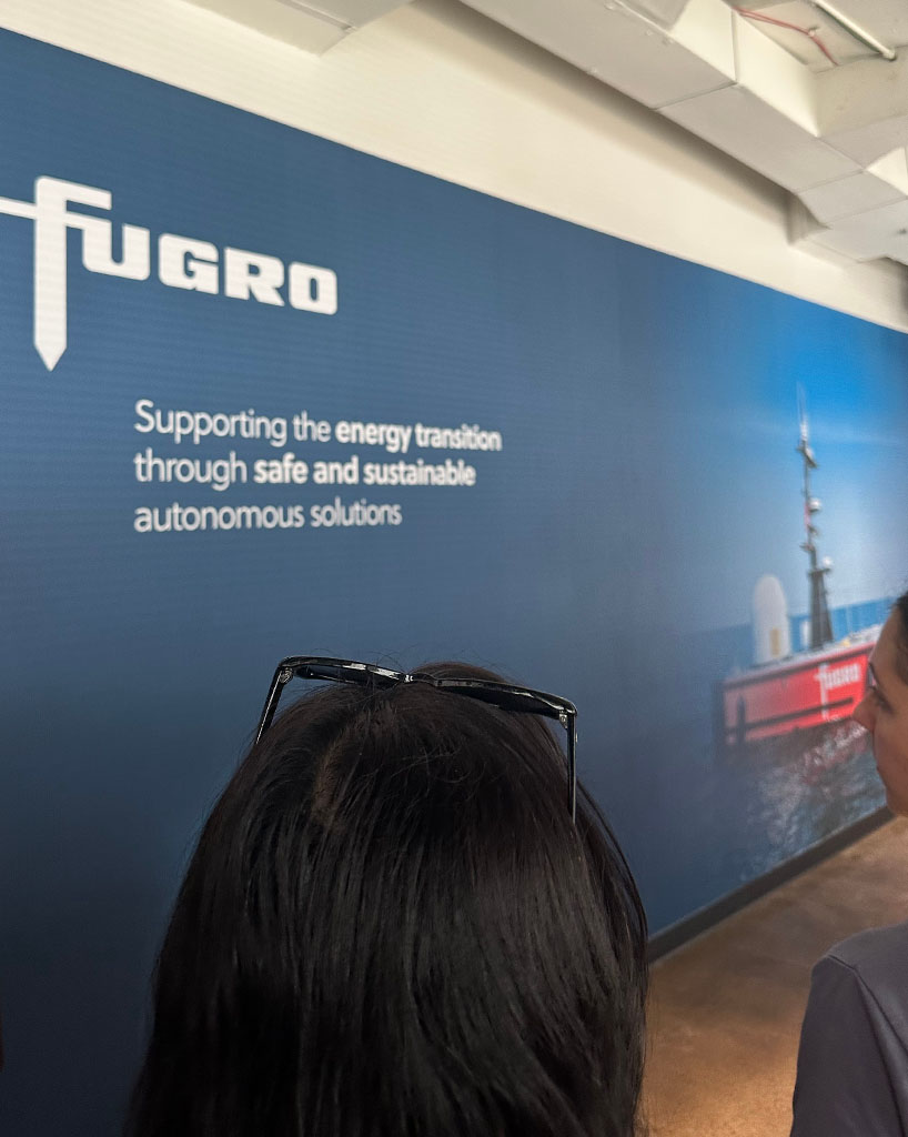 Mural inside Fugro’s office.