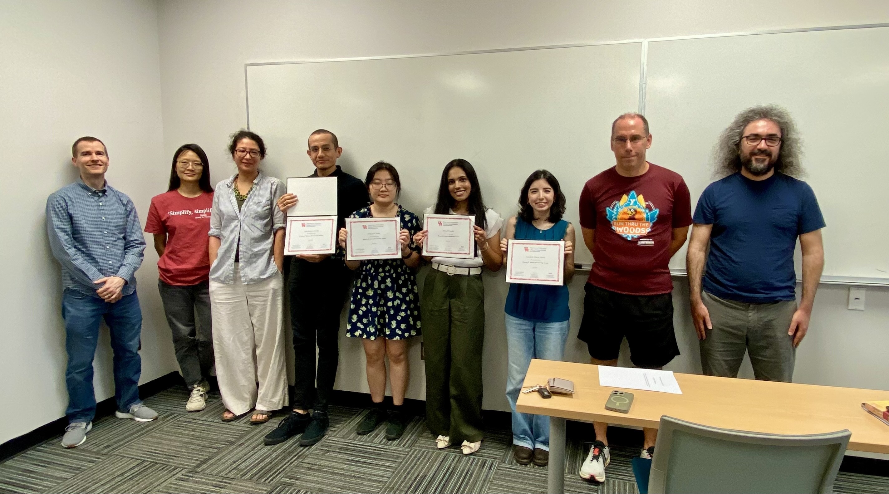 awardees and supporting faculty