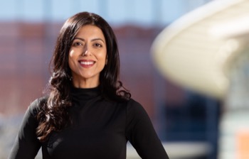faculty and student headshot