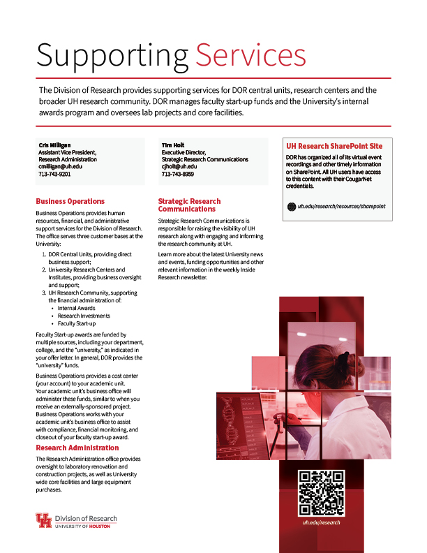 supporting services handout