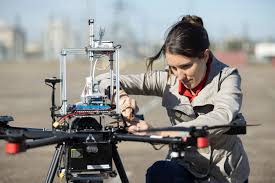 Ulinski working on one of her prototypes 